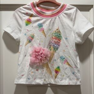 Ice Cream Print Kids Shirt
